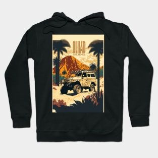 Brown Safari pick up truck in the wild w Hoodie